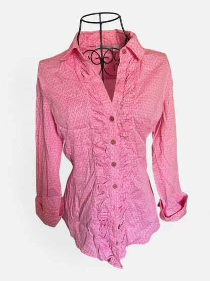 Ruffle Button Up, S