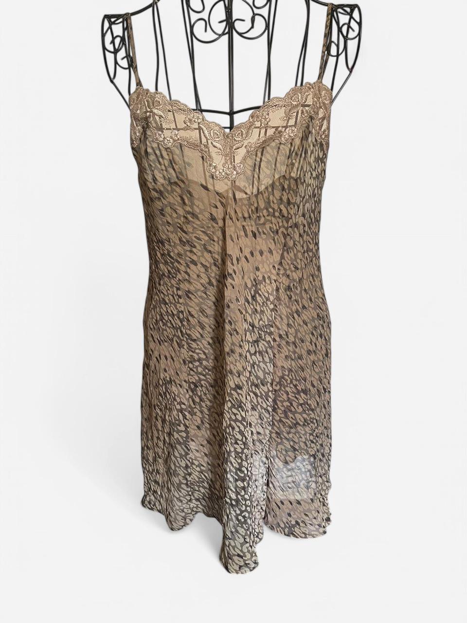 Leopard Mesh Slip, M